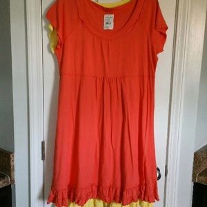 Fresh produce coral dress xl NWT